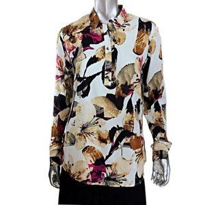 Karissa Me Floral Print Pullover Blouse Sz Medium